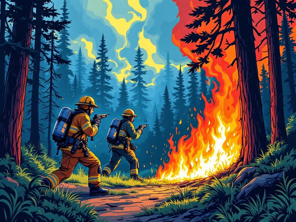 Dodelijke hinderlaag: Brandweerlieden onder vuur bij natuurbrand in Idaho