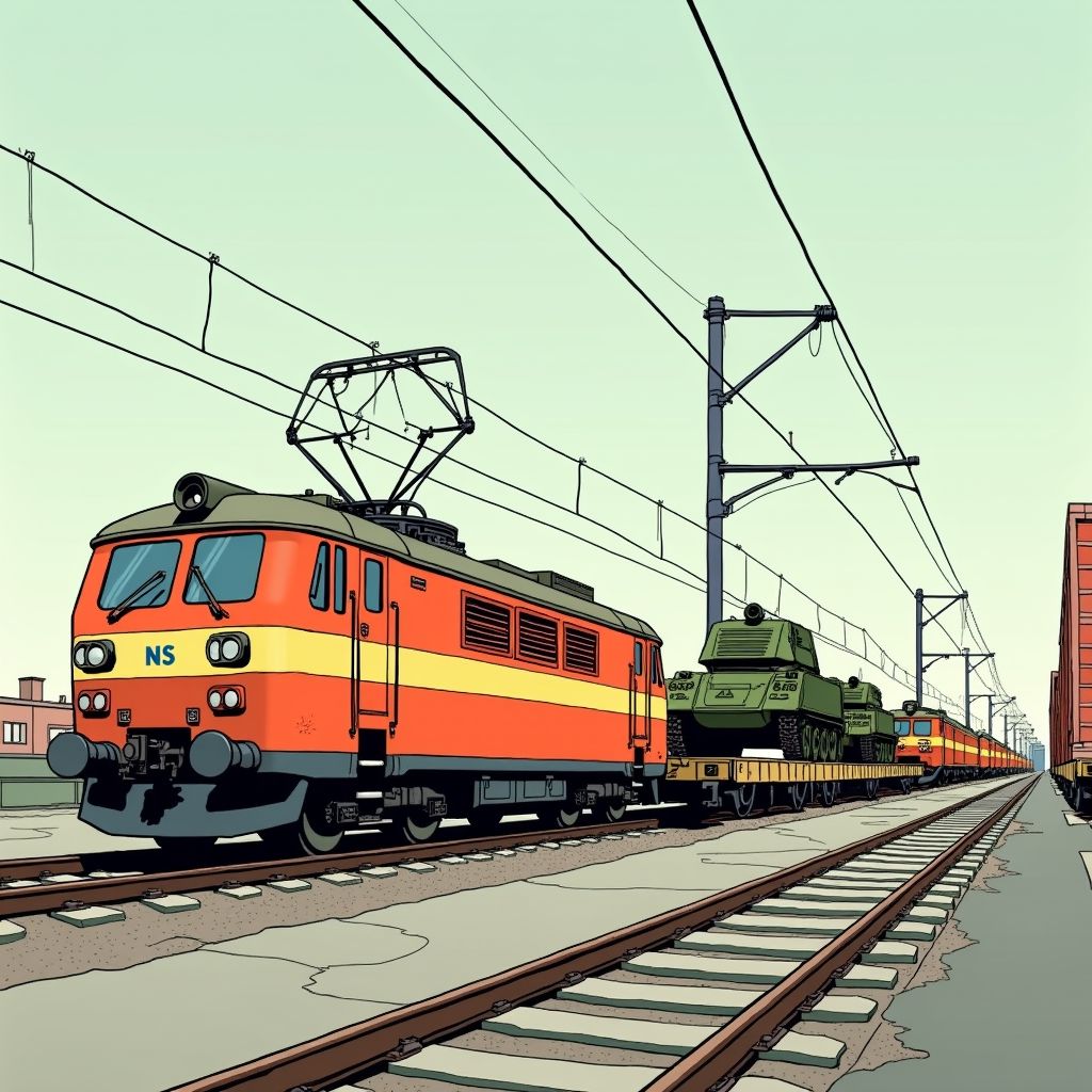 Nederland geeft militaire treinen voorrang op intercity's vanwege Rusland-dreiging