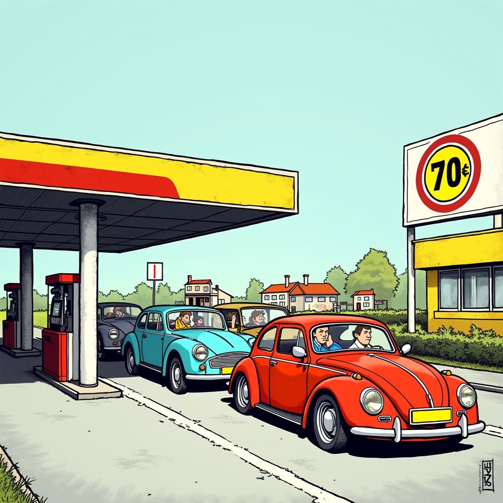 Nederlanders rijden massaal naar België om 70 cent per liter te besparen op benzine