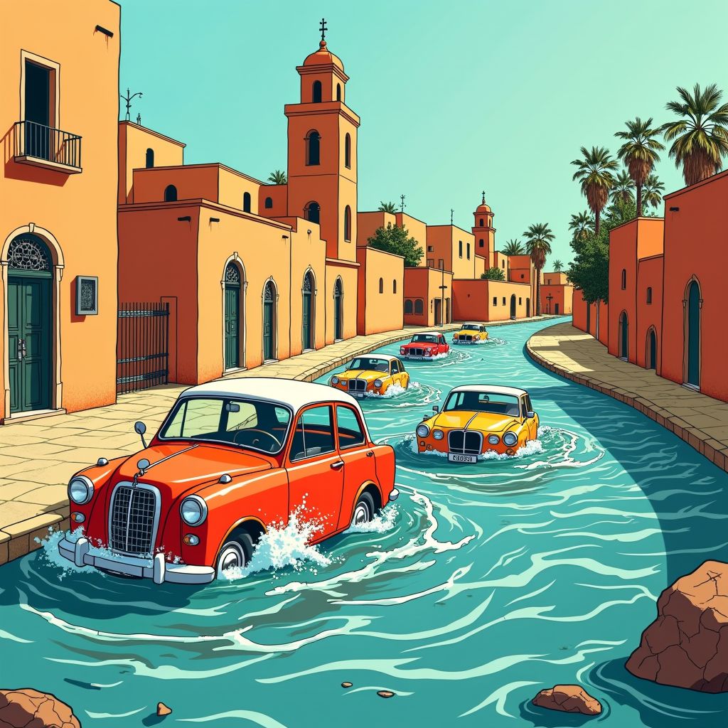 Eén uur regen veranderde Marokkaanse kuststad Safi in een dodelijke waterval