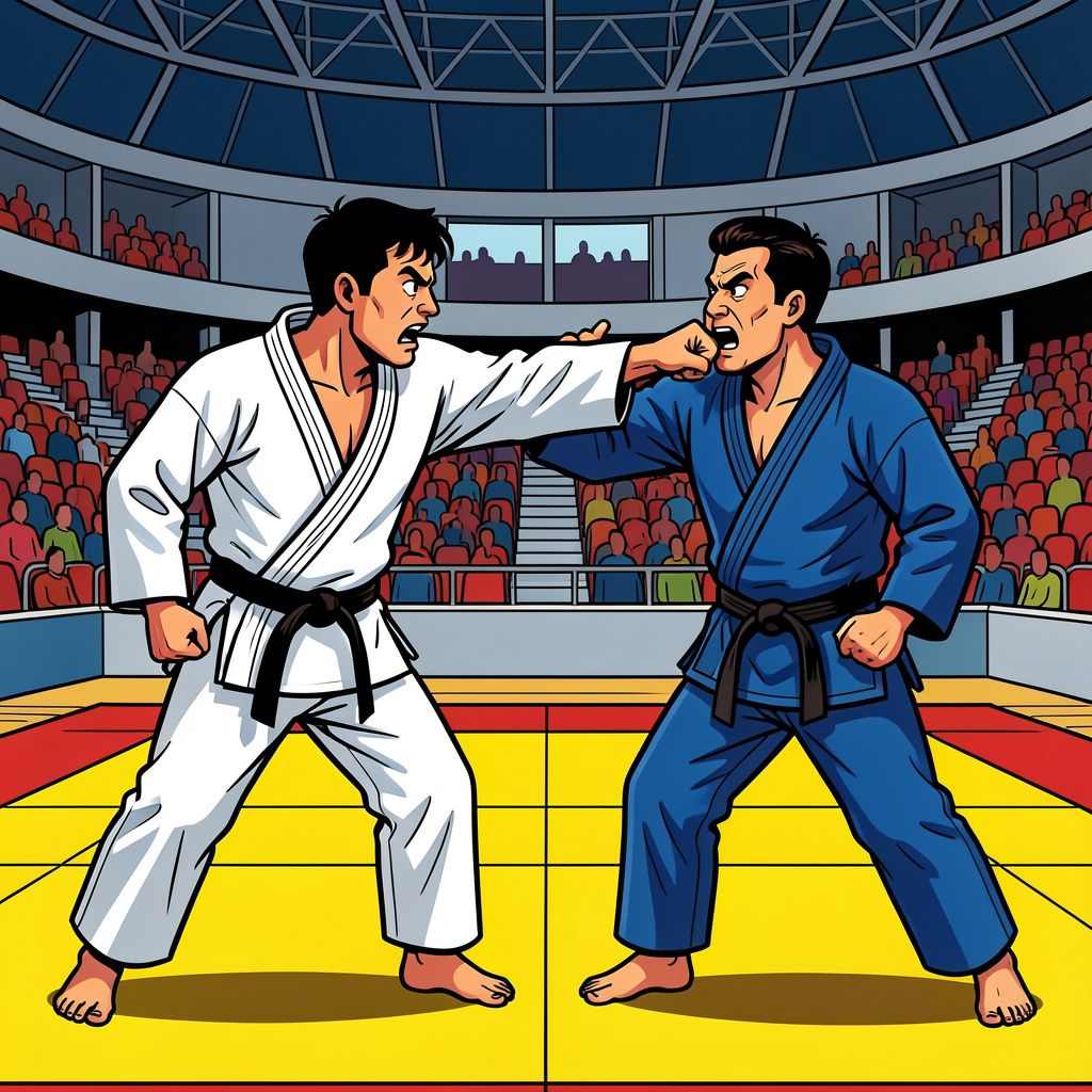 Judoka verliest zijn wedstrijd én zijn verstand: Duitse olympiër belandt met gebroken kaak in het ziekenhuis.