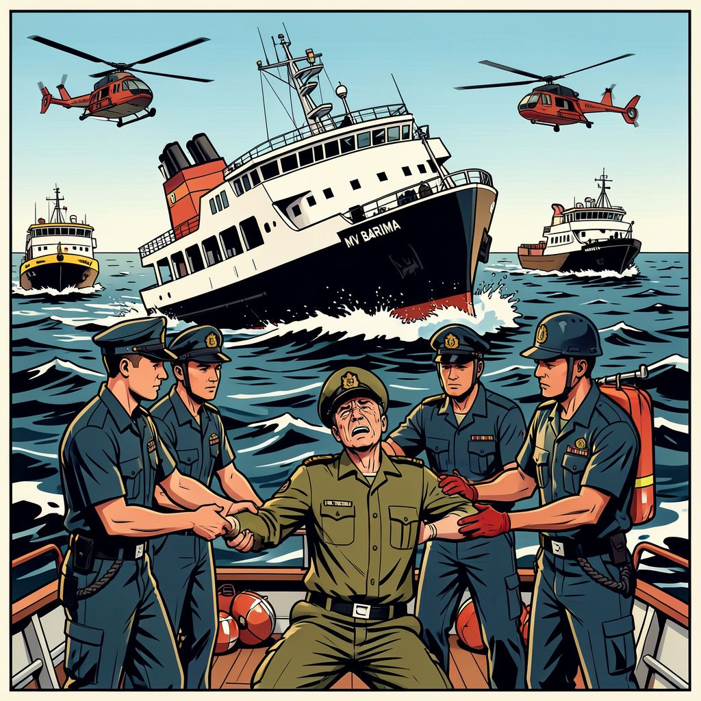 Hulpdiensten zoeken naar tientallen vermisten in Guyana na een scheepsramp met een blowende bemanning.