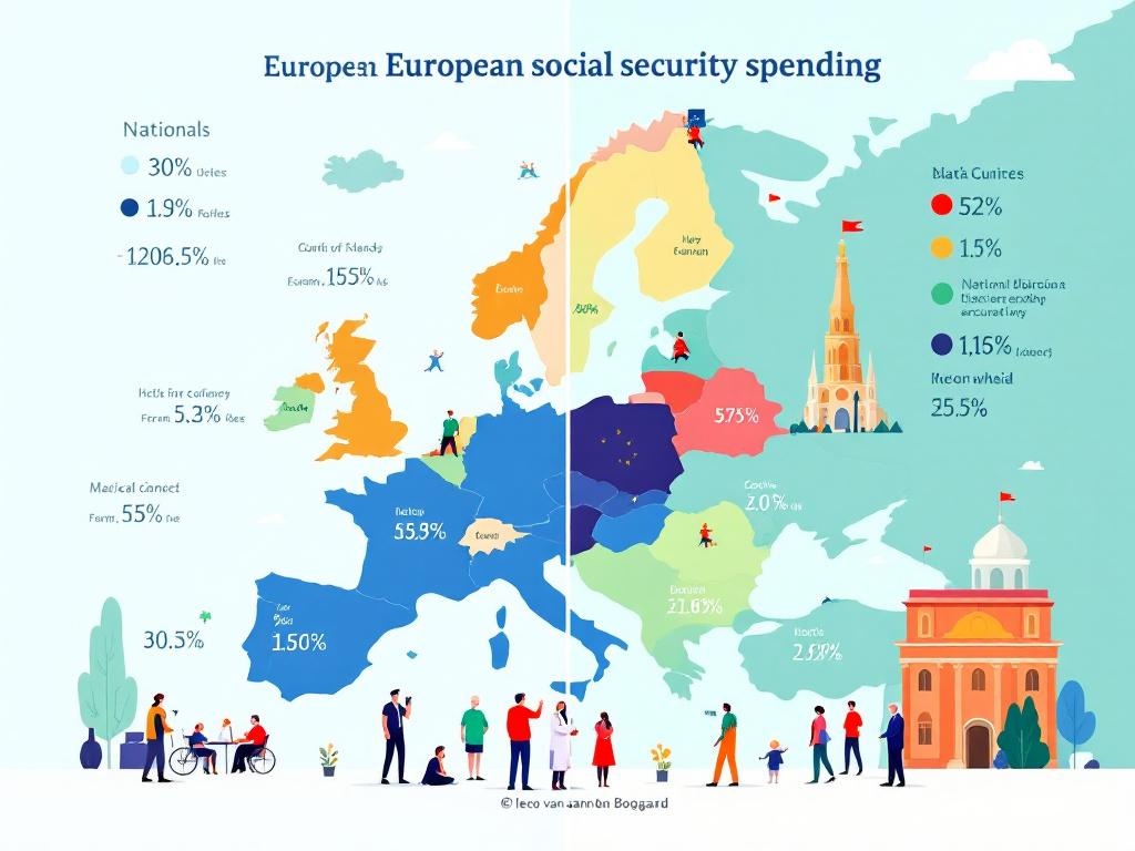 Europa geeft meer dan ooit uit aan sociale zekerheid maar de verschillen tussen landen zijn enorm