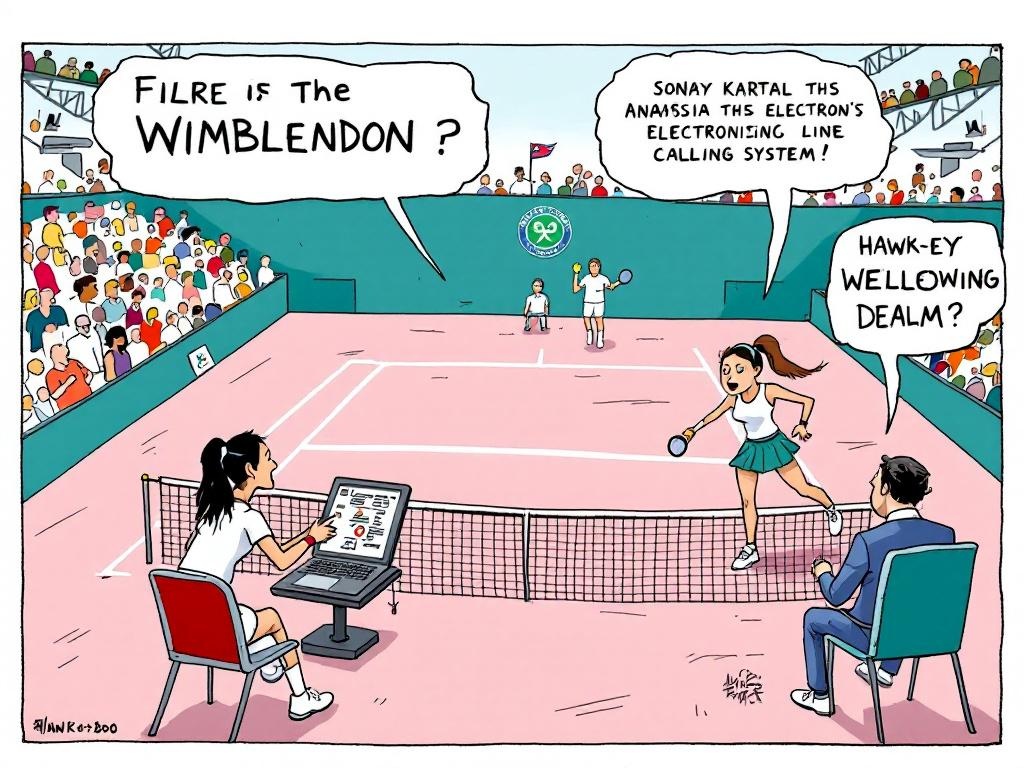 Elektronische Lijnrechter Faalt: Wimbledon-Match Onthuld in Technologische Chaos