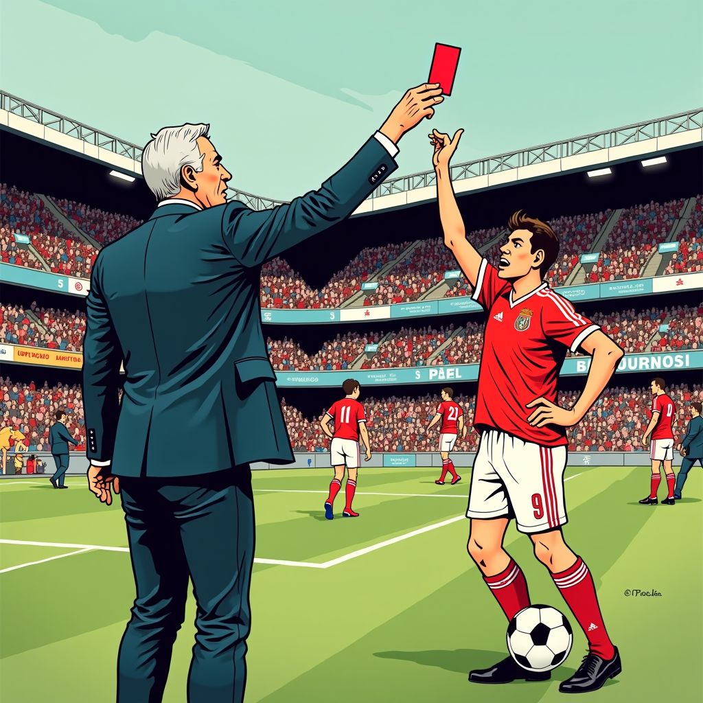 Mourinho krijgt rood na verhitte ruzie terwijl Porto 2-0 voorsprong weggeeft tegen Benfica