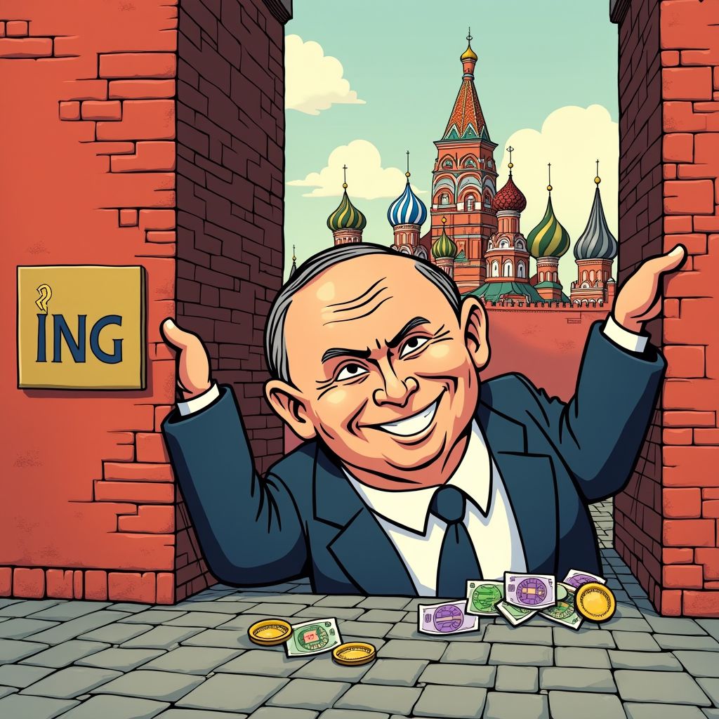 ING zit gevangen in Rusland en verliest 800 miljoen euro door Kremlin-blokkade