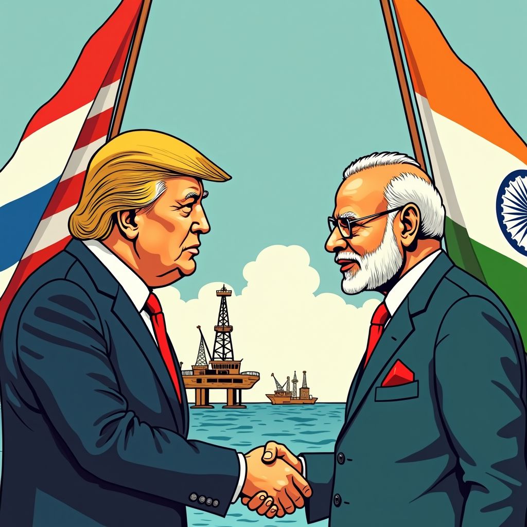 Trump en Modi sluiten handelsdeal na telefoongesprek waarbij India stopt met Russische olie