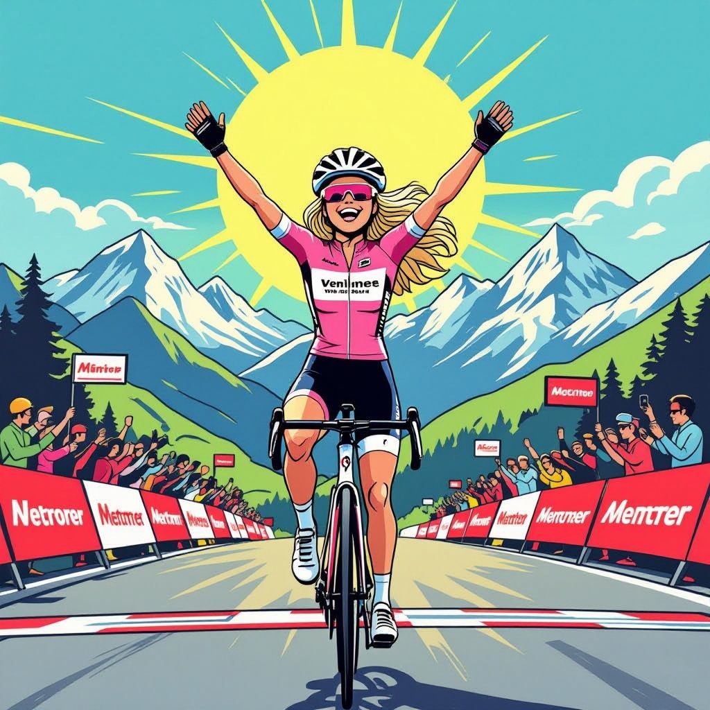 Demi Vollering schrijft wielergeschiedenis met winst in de Giro d'Italia Women