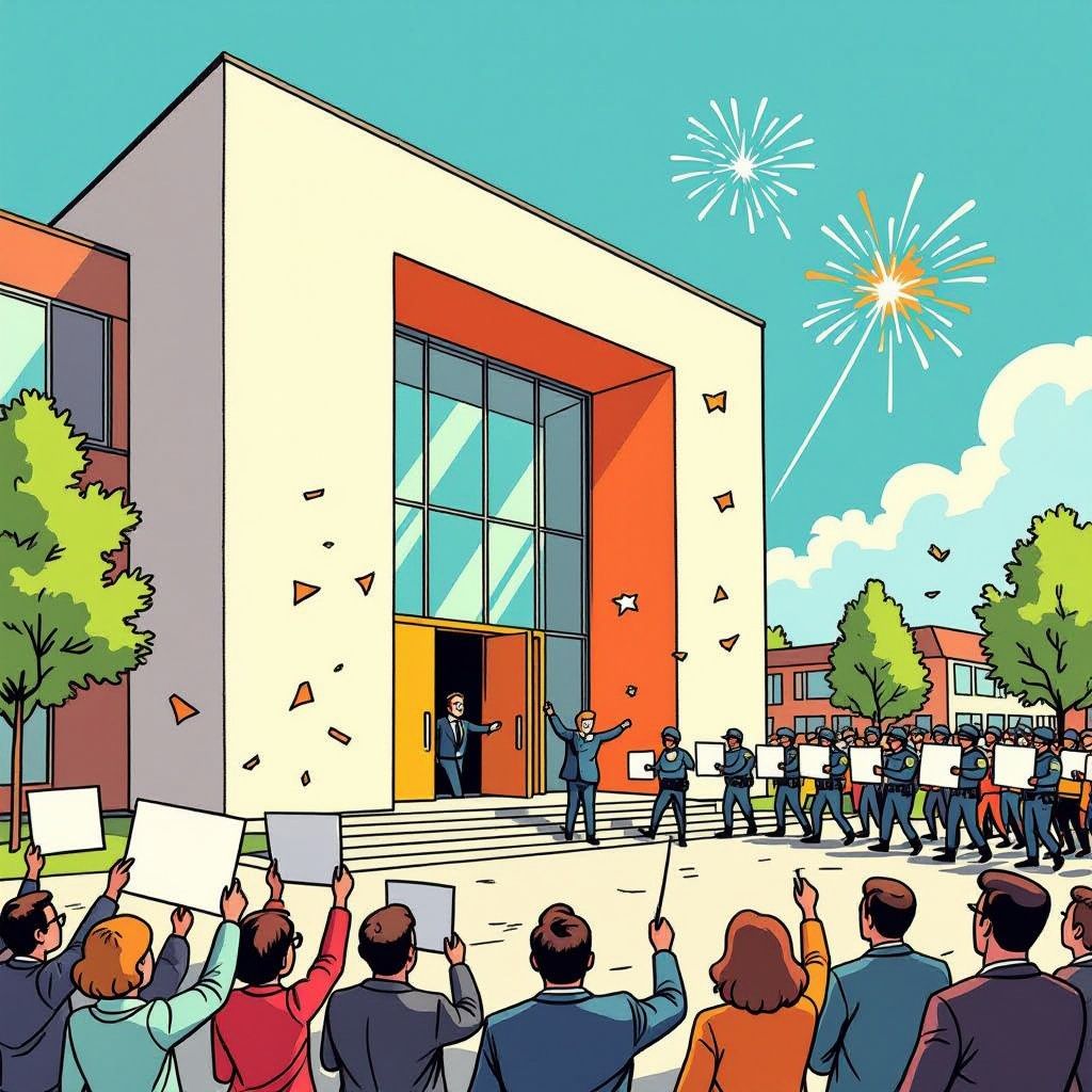 Duizend boze Loosdrechters laten burgemeester onderduiken in eigen gemeentehuis