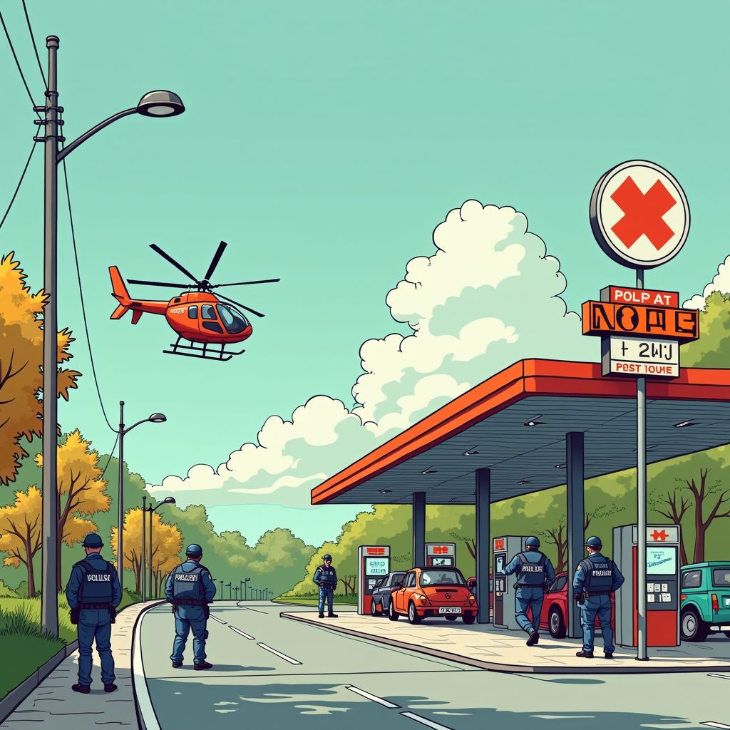 Schutter slaat toe bij druk tankstation langs A1 en verdwijnt spoorloos