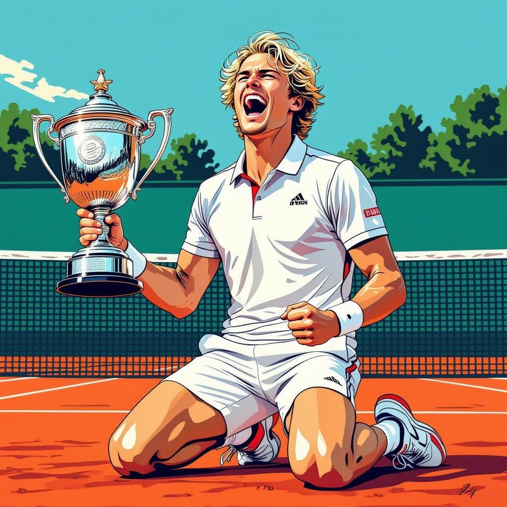 Na vier finaleloze finales kroont Zverev zich eindelijk tot grandslamkampioen op Roland Garros
