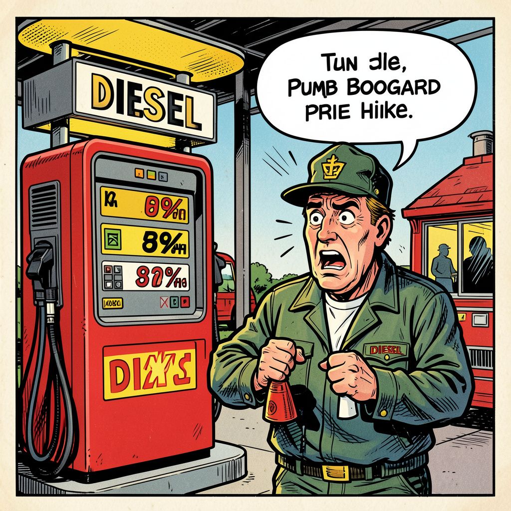 Automobilisten betalen vanaf januari een dubbeltje meer per liter diesel door kabinetsplannen
