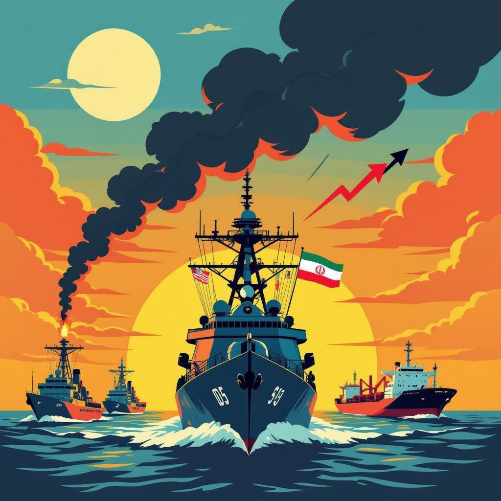 Iran sluit Straat van Hormuz opnieuw af en laat olieprijzen met 7% stijgen