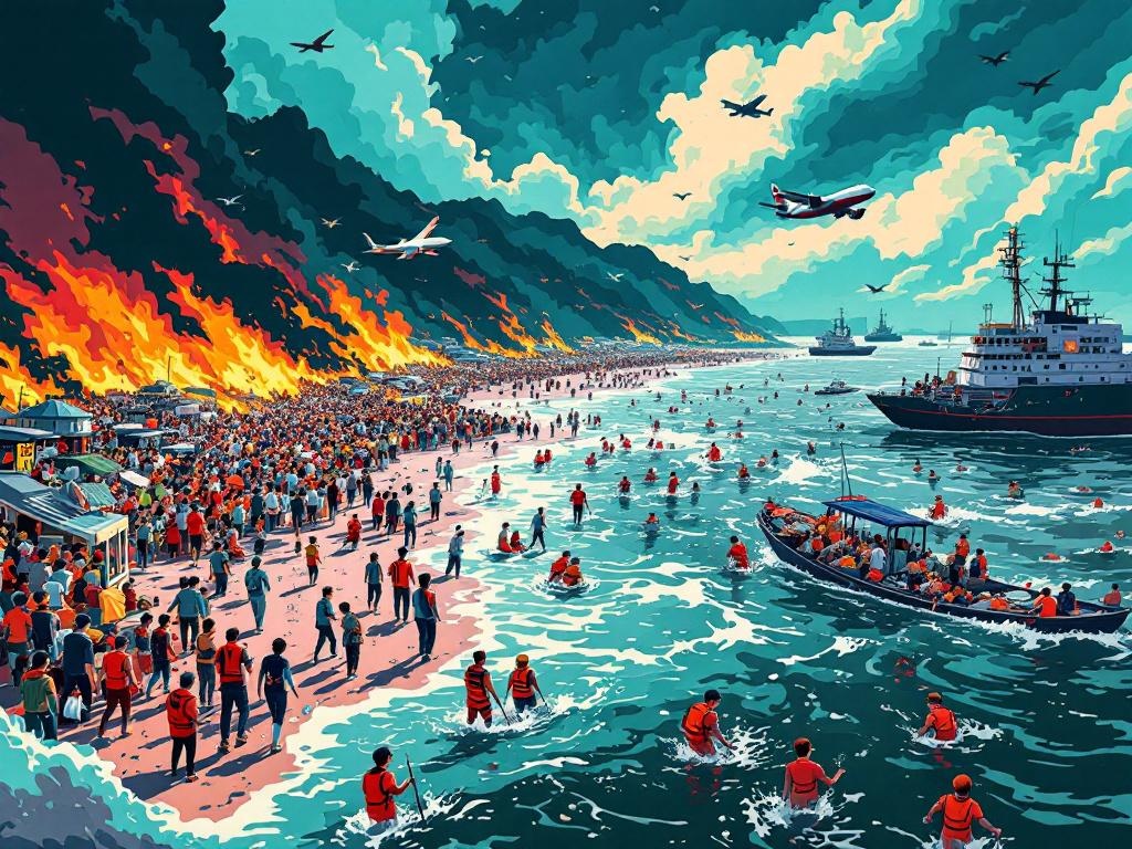 Evacuatie van levens: Tyfoon Kajiki dwingt Vietnam tot massale verplaatsing