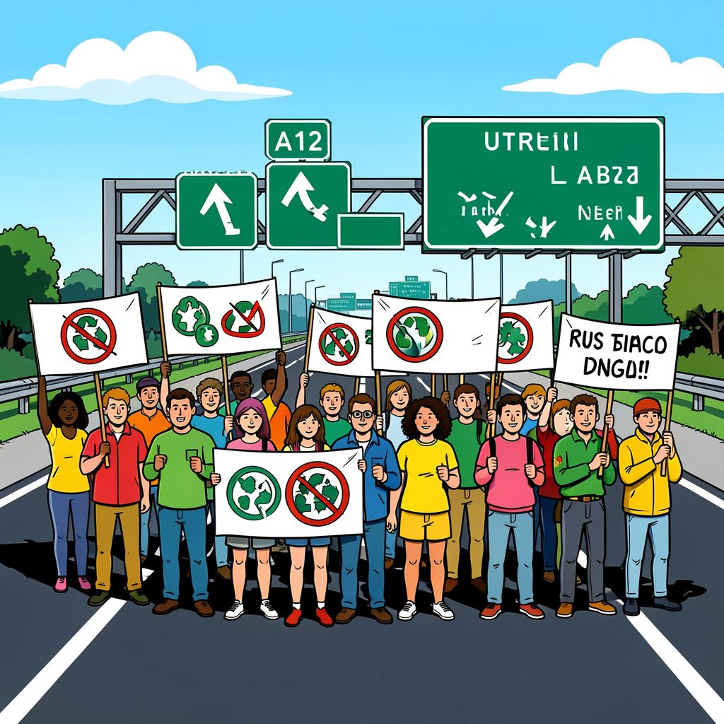 Activisten negeren taakstraffen en blokkeren zaterdag gewoon weer de Utrechtse snelweg.