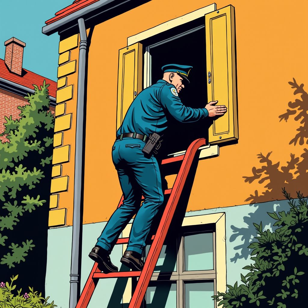 Politie klimt met ladder door raam Gemert-woning binnen voor vals vuurwapenalarm