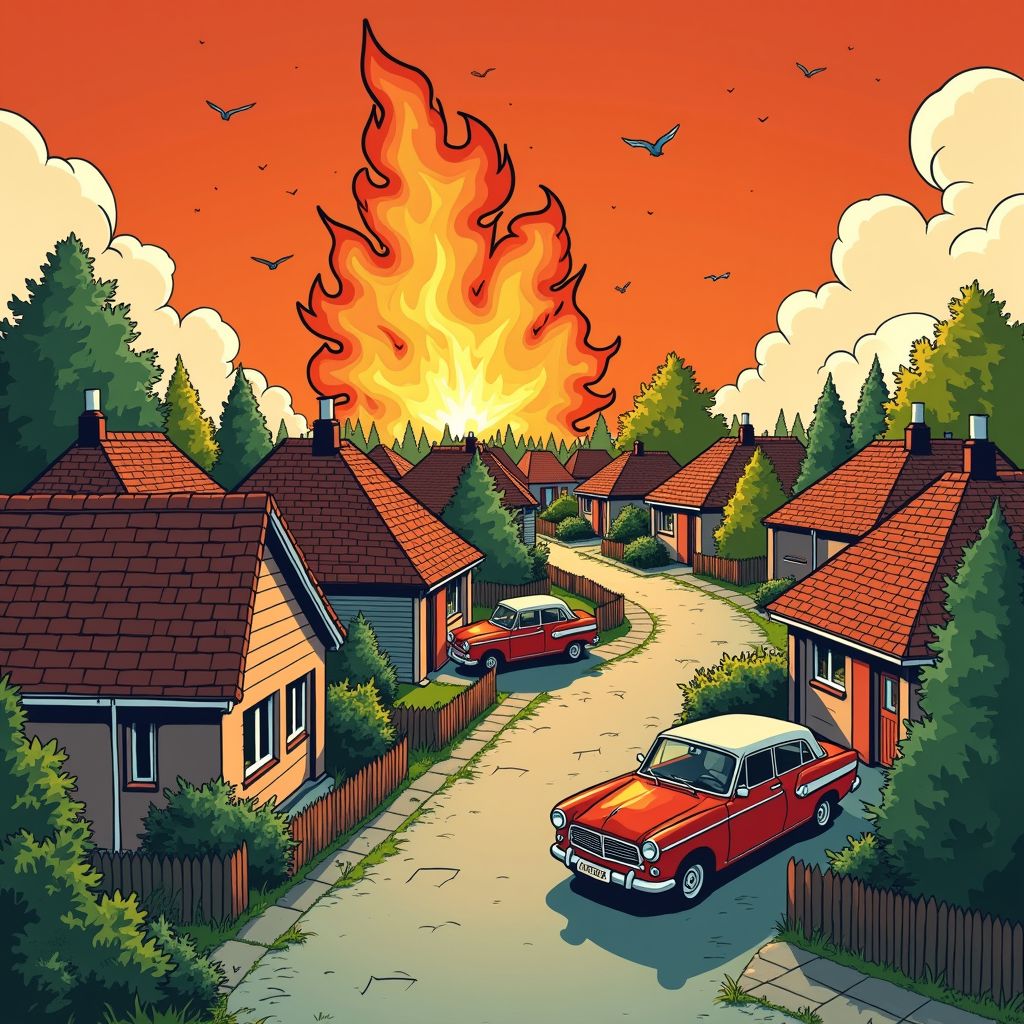 Vijftien garageboxen branden af in Hengelo terwijl drone vanaf de lucht toezicht houdt