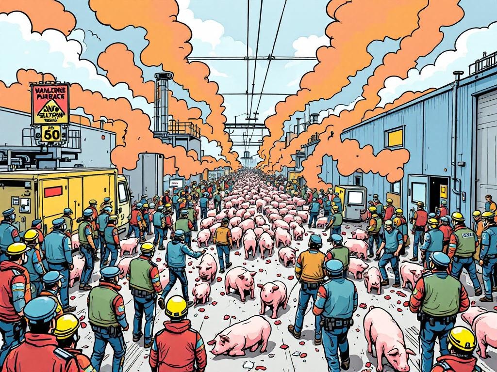 Internationale Dierenactivisten Verlammen Drie Slachthuizen in Nachtelijke Actie