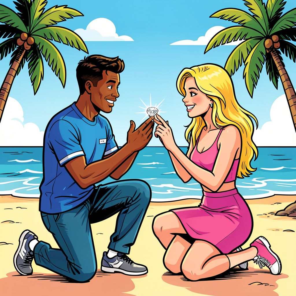 Kenneth Taylor vraagt Jade Anna ten huwelijk in Miami: 'mijn hand is zwaar'