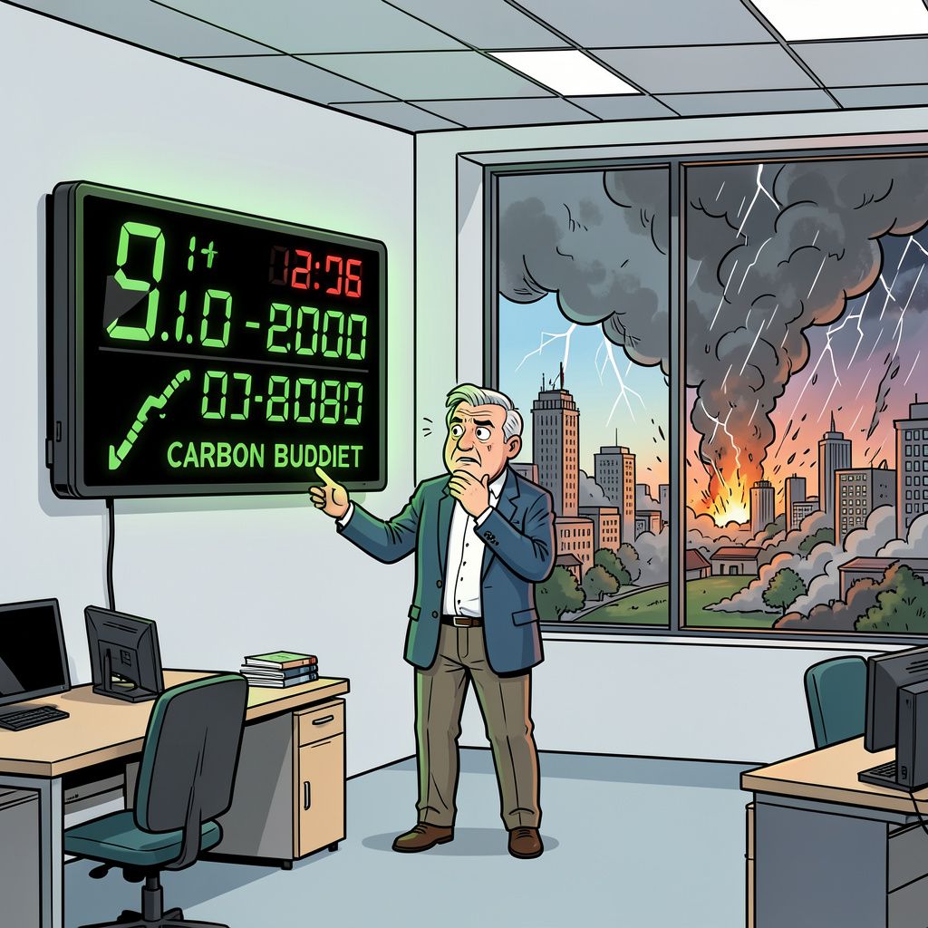 Olaf Sleijpen waarschuwt dat ons klimaatbudget bijna op is.