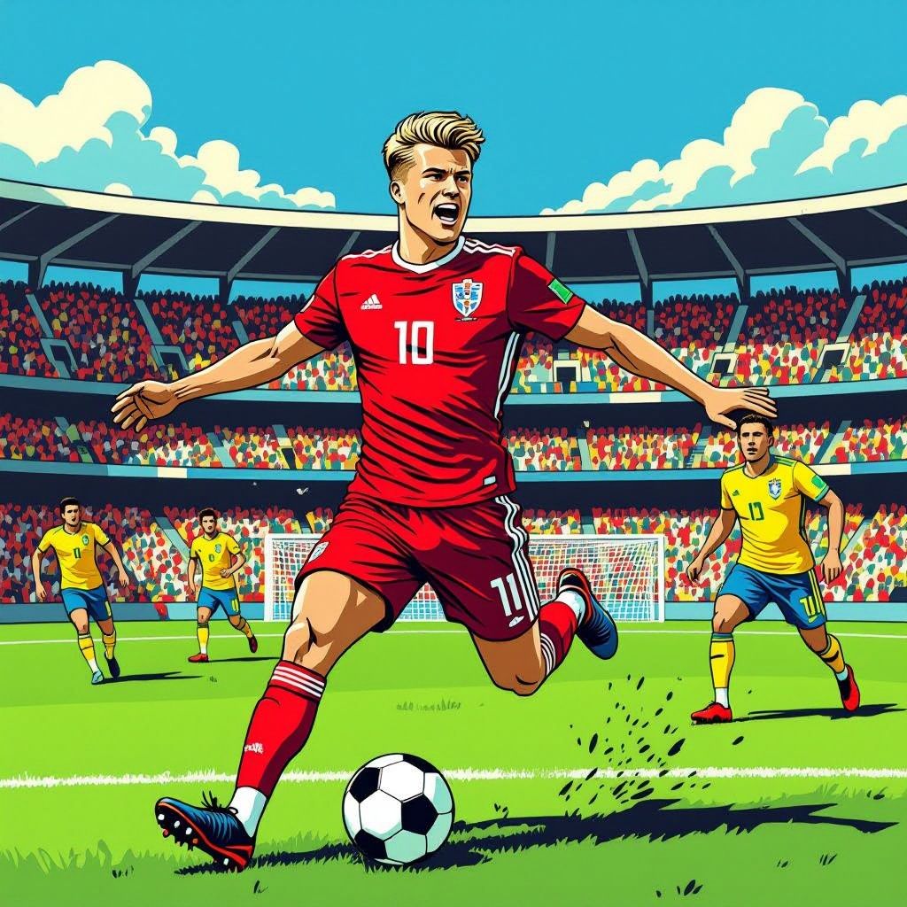 Erling Haaland kegelt het grote Brazilië gisteravond eigenhandig uit het wereldkampioenschap voetbal.