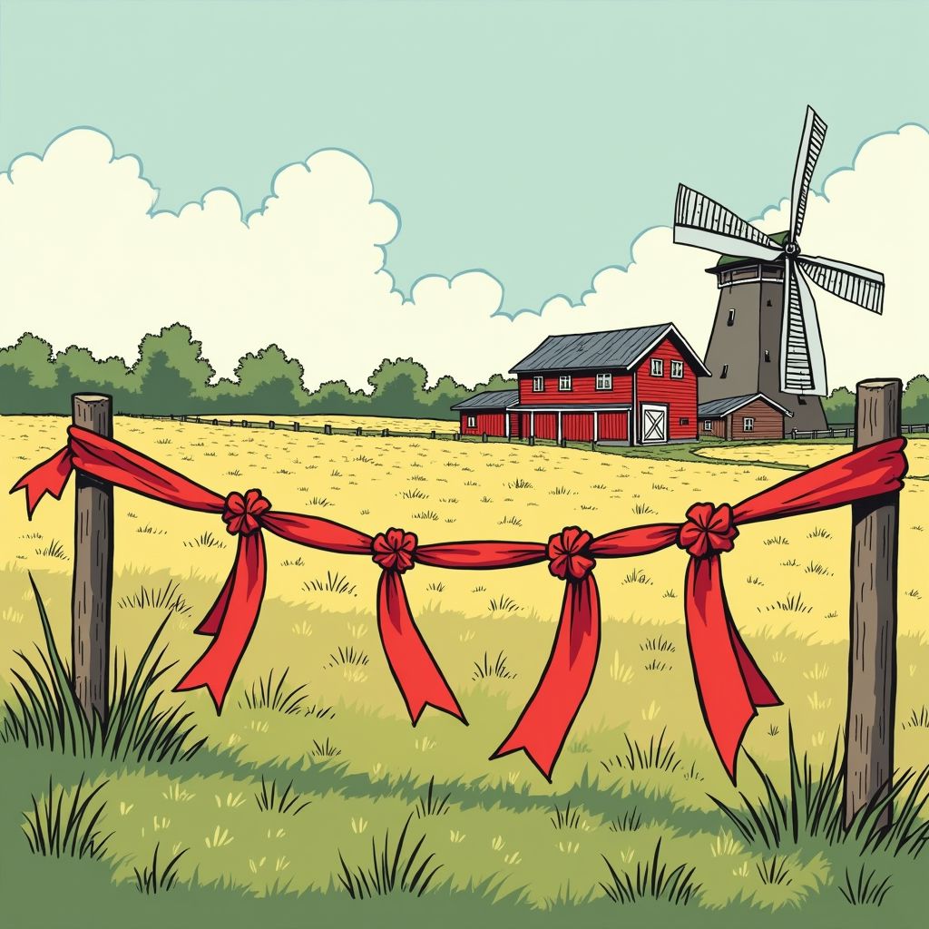 Gelderse boeren hangen rode lintjes op na nieuwe wolvenattaque