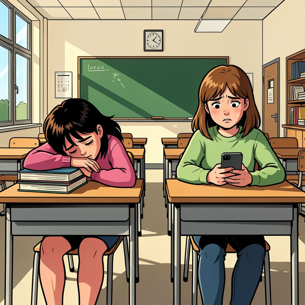 Nederlandse tienermeiden worstelen nog altijd met sombere gevoelens op school.