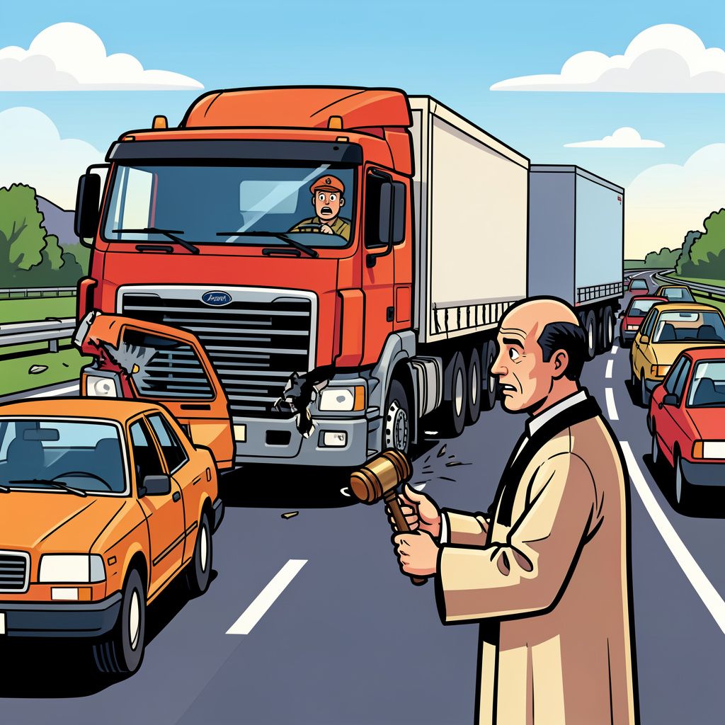 Een trucker ramt met tachtig kilometer per uur een file maar mag zijn rijbewijs gewoon houden.