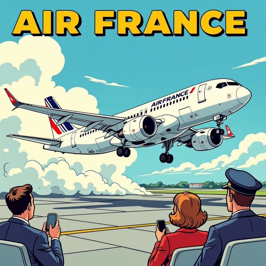 Air France piloot redt 150 passagiers met snelle noodlanding na rook in cabine