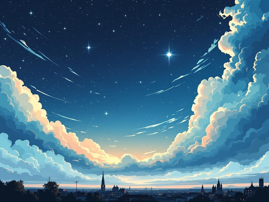 Mysterieuze Lichtgevende Wolken Betoveren Nachtelijke Nederlandse Hemel