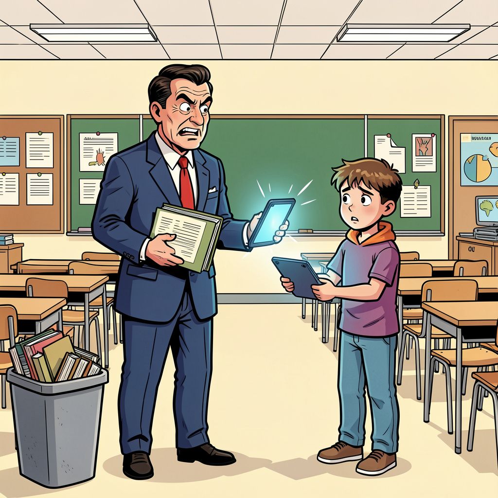 Grote uitgevers maken van dure schoolboeken een wegwerpproduct.