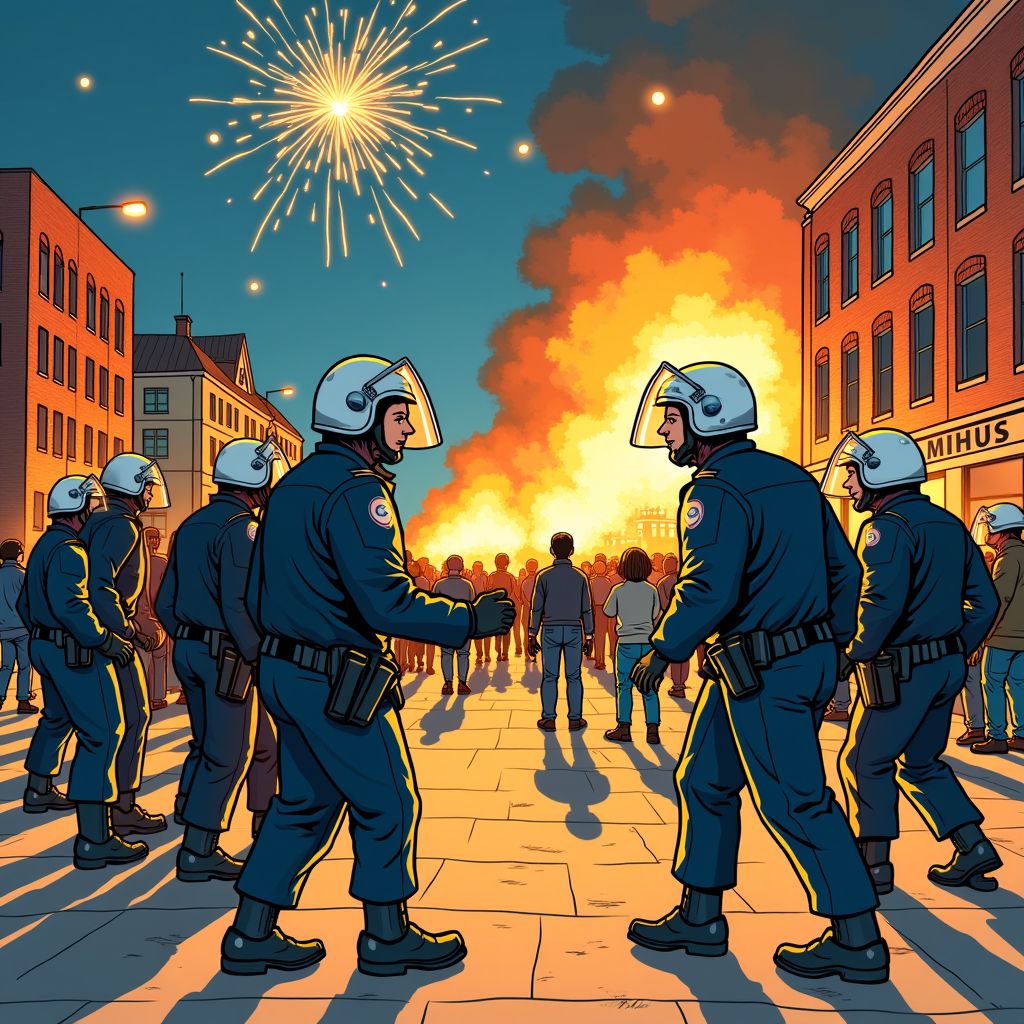 Mobiele eenheid rukt uit na vuurwerkaanvallen op agenten in Den Haag en Amsterdam