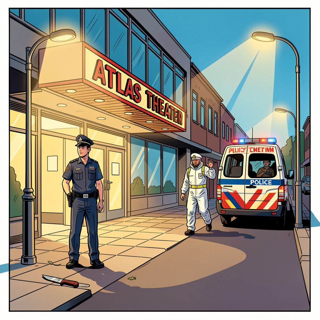 Politie vindt mogelijk steekwapen na een bloedige nacht bij het theater in Emmen.