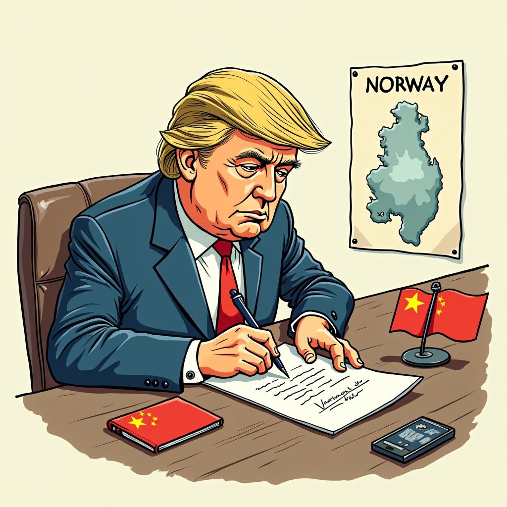 Trump dreigt Noorwegen omdat hij geen Nobelprijs voor de Vrede kreeg