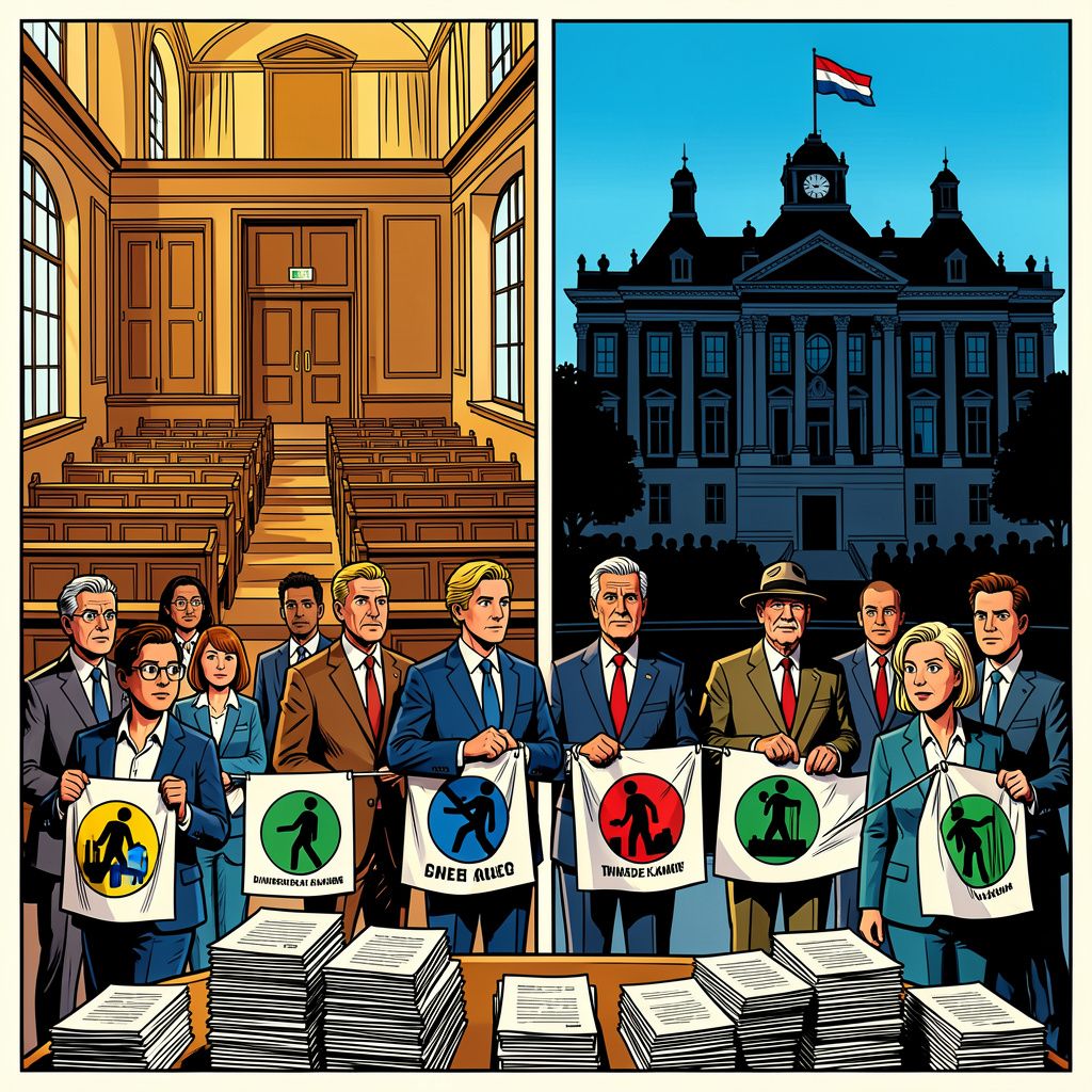 Rijksambtenaren leggen het Nederlandse parlement volledig plat met hun staking