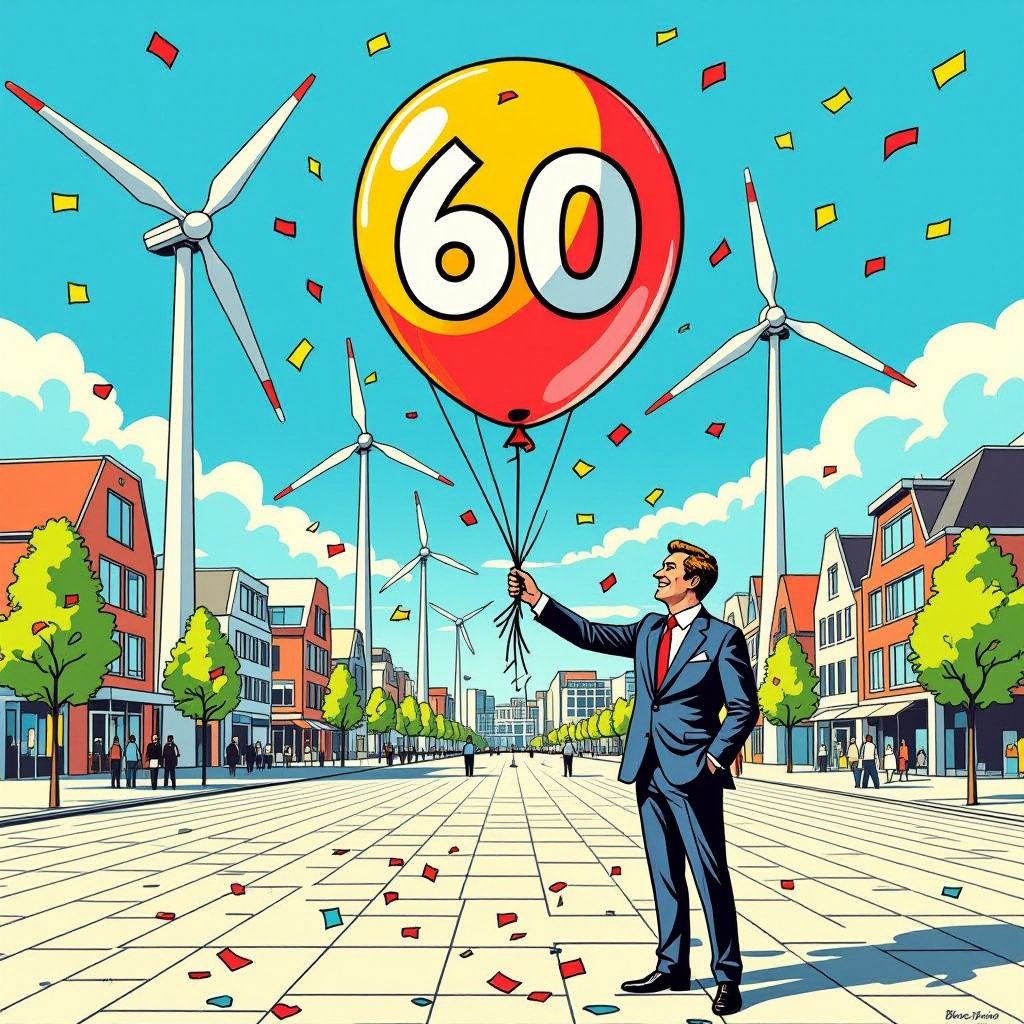 De koning en Lelystad vieren in 2027 samen hun zestigste verjaardag.