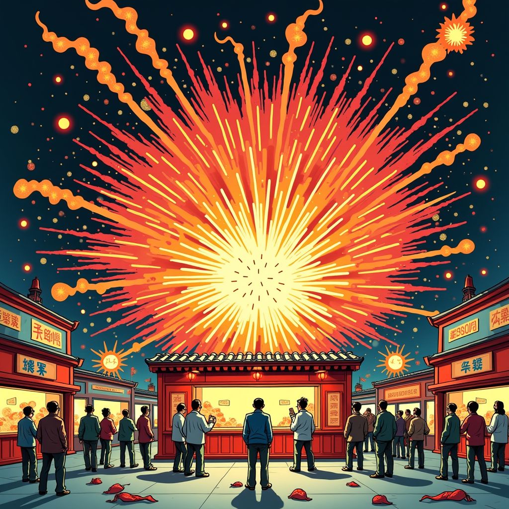 Vuurwerk verkeerd afsteken kost acht mensen het leven op vooravond Chinees Nieuwjaar