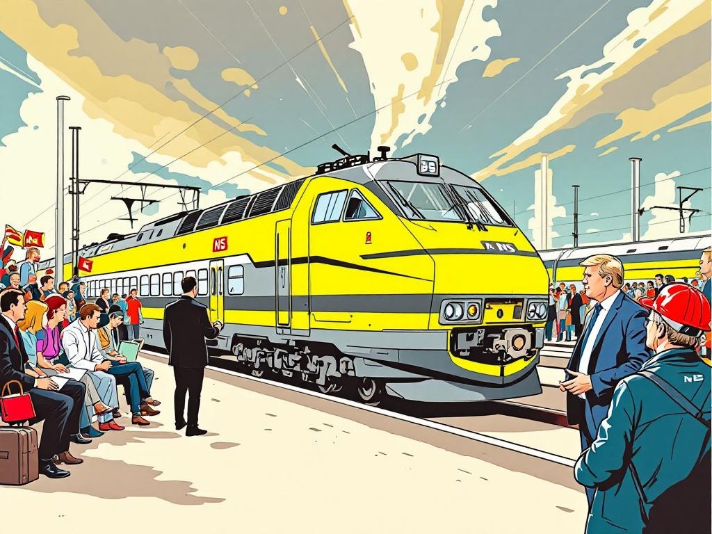 Reizigers opgelet: NS-treinen plat door cao-ruzie