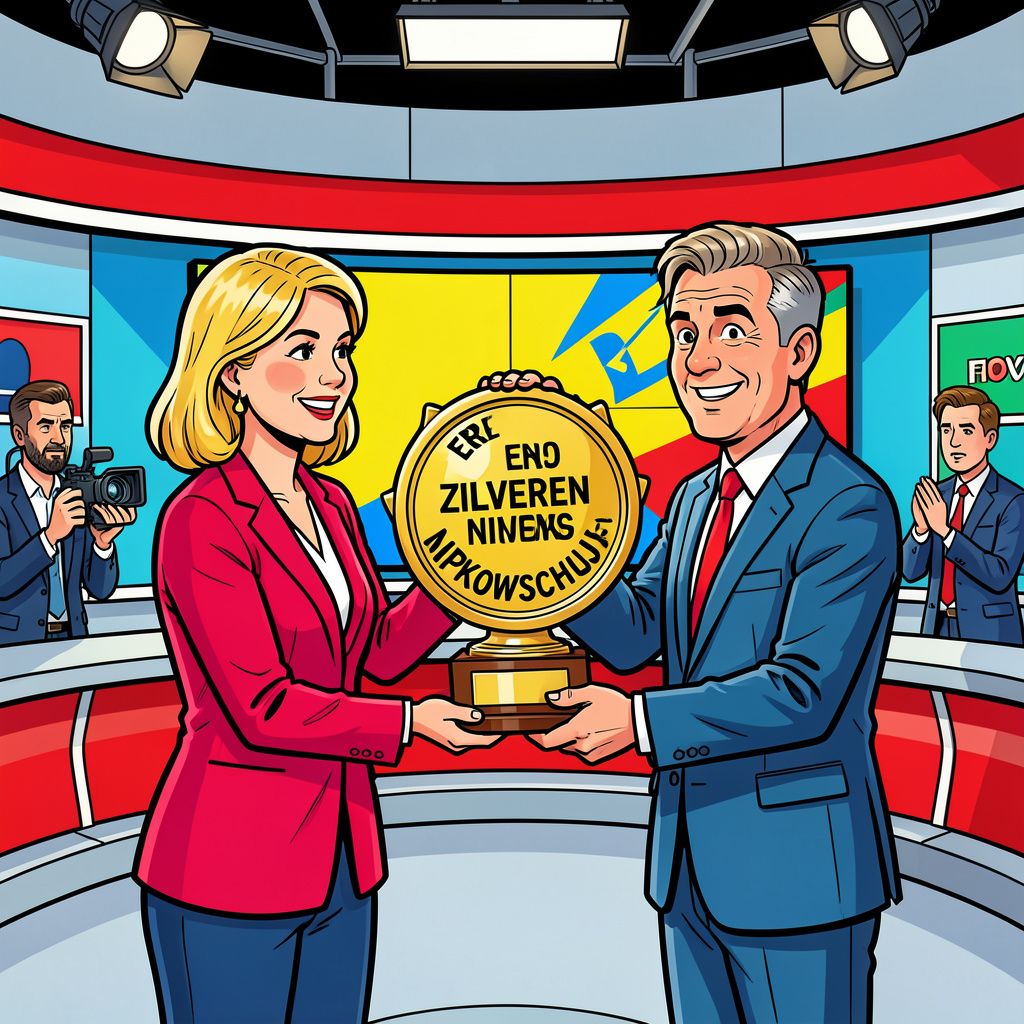 Het jeugdjournaal krijgt na 45 jaar eindelijk erkenning met de hoogste televisieprijs van Nederland