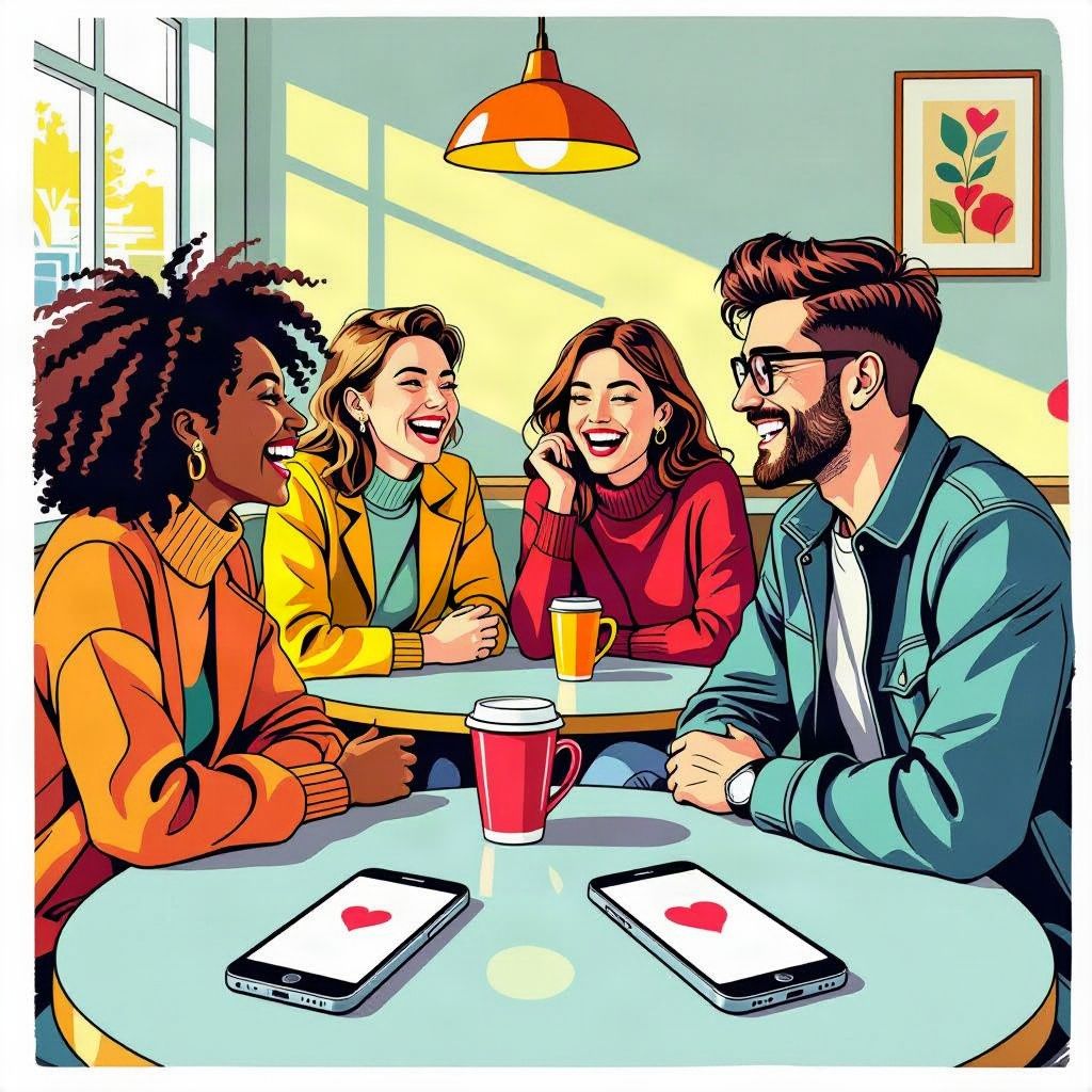 De datingapp verliest zijn glans en jongeren kiezen weer voor echte ontmoetingen.