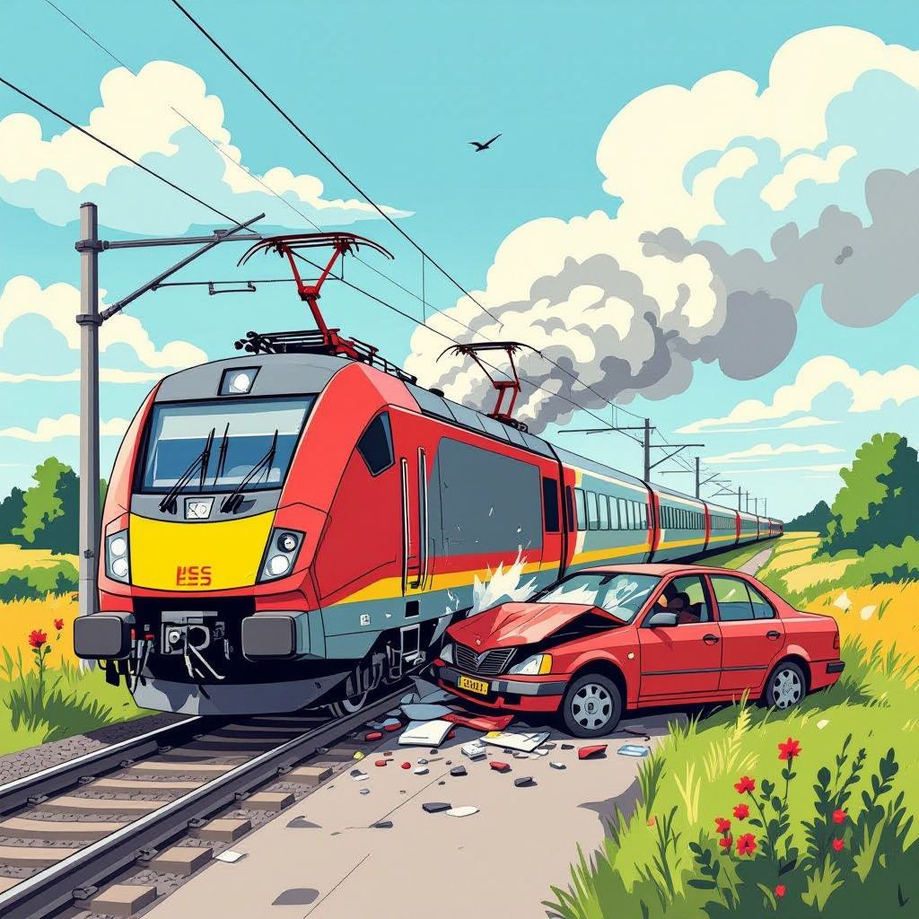 Trein ramt voertuig in Vught en legt hele spoorverbinding Den Bosch plat