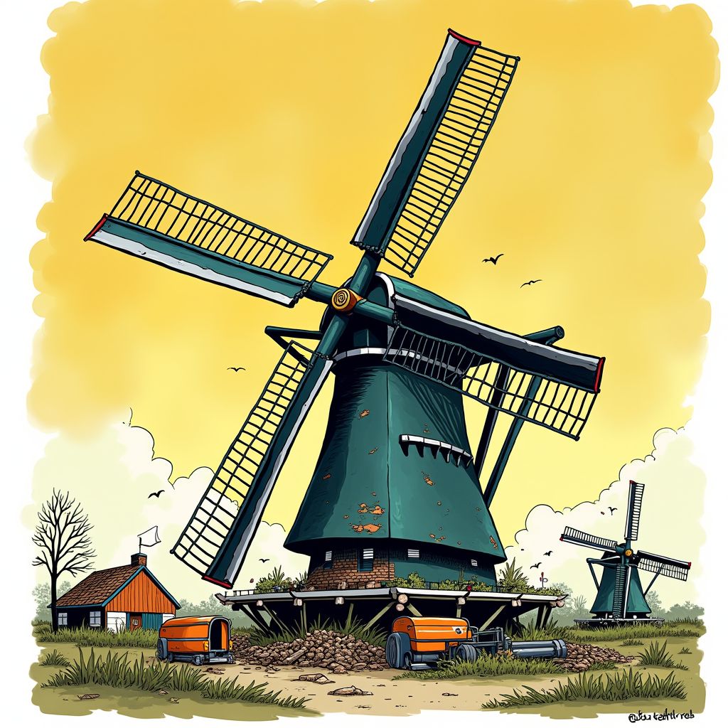 Nederlandse molens dreigen te vervallen omdat onderhoudskosten exploderen terwijl subsidies stagneren