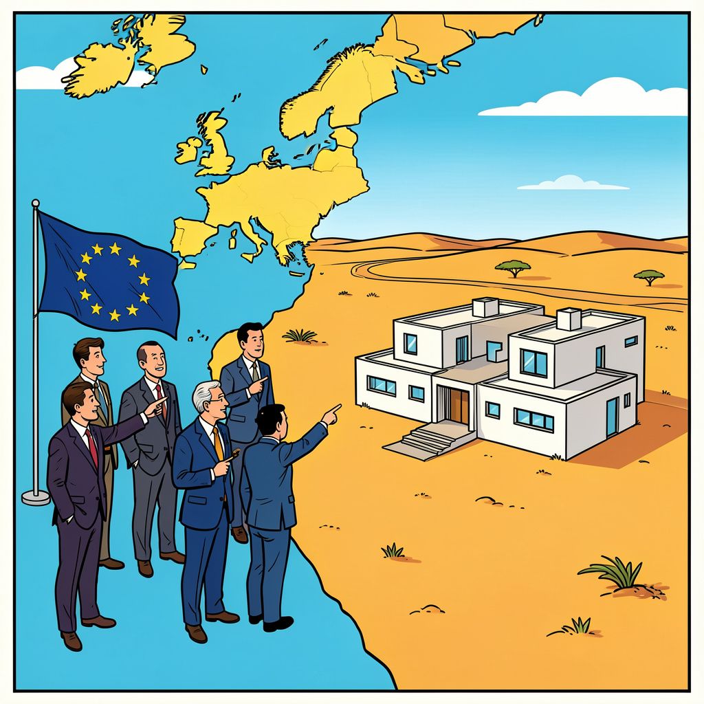 Vijf Europese landen sturen afgewezen asielzoekers naar nieuwe opvangcentra in Afrika.