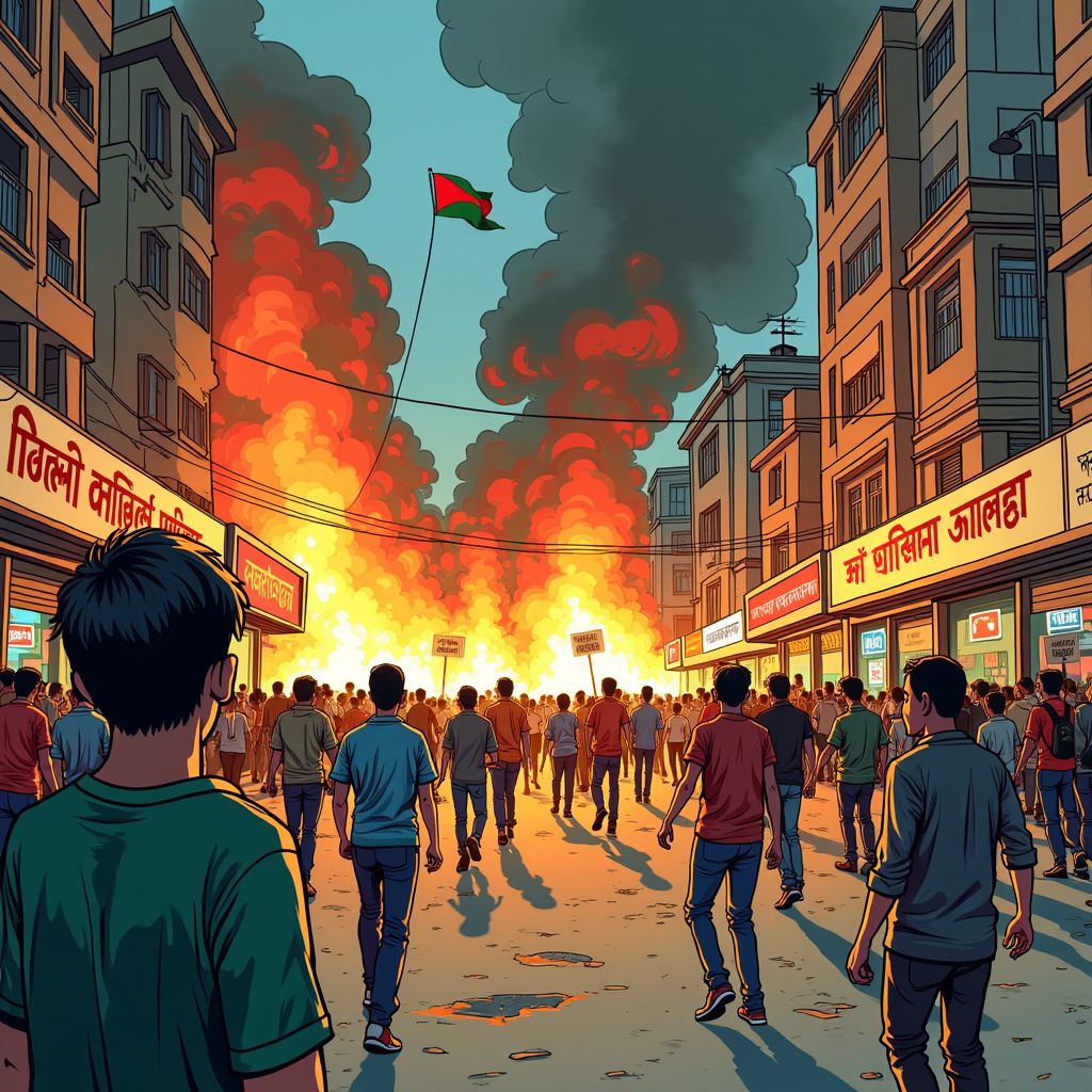 De studentenleider die Bangladesh opnieuw in vuur en vlam zet na zijn gewelddadige dood