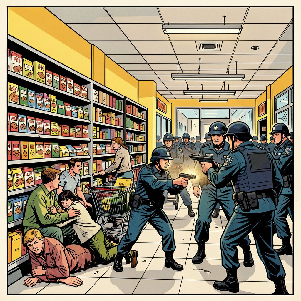 Schutter terroriseert Kiev met gijzeling in supermarkt en laat vijf doden achter