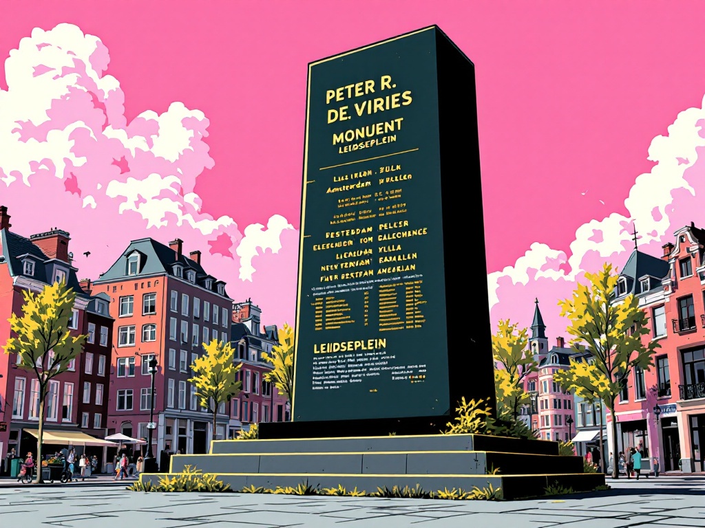 Amsterdam ontvangt Braillepluim voor Peter R. de Vries monument