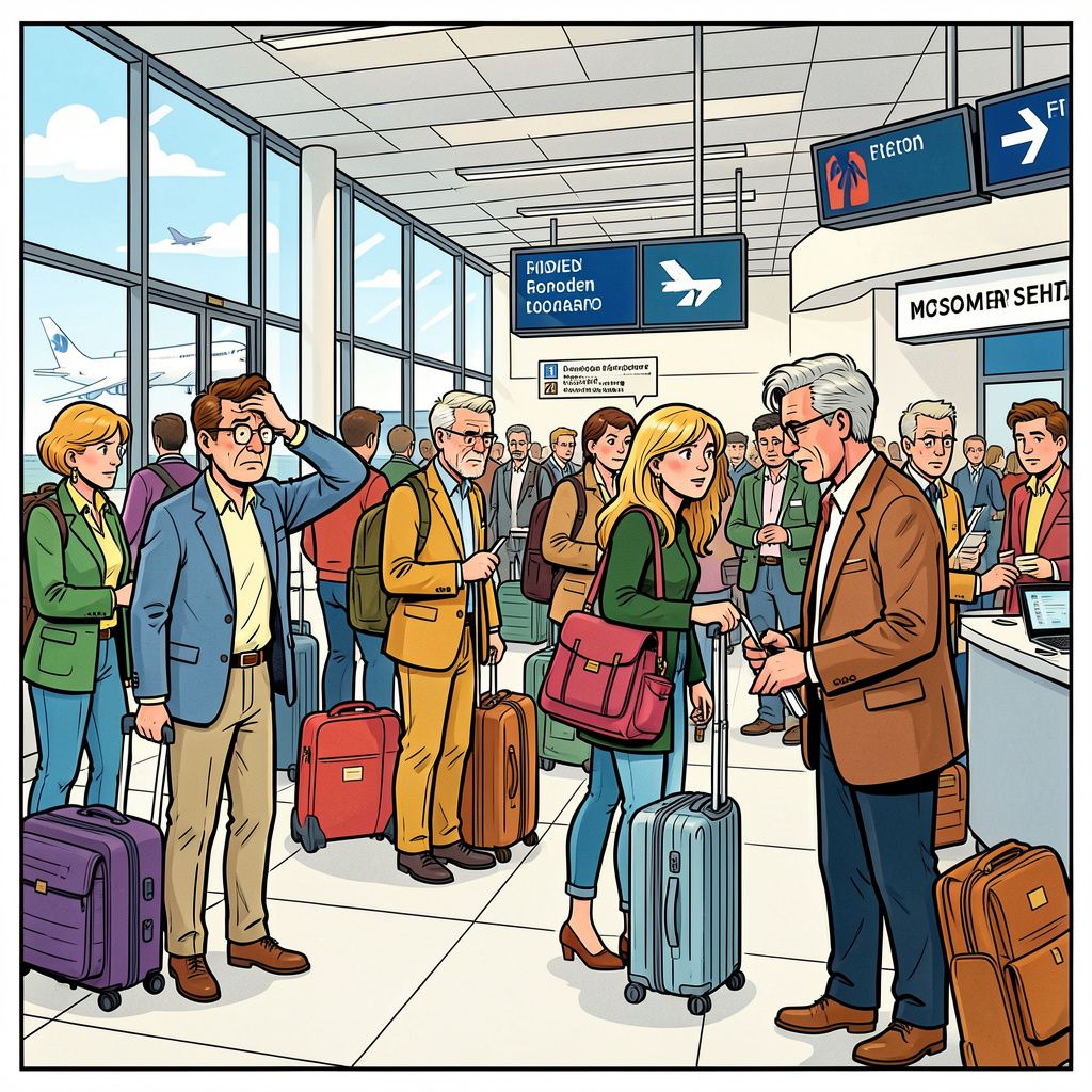 Europa's nieuwe grenssysteem zorgt voor chaos op vliegvelden met wachttijden tot drie uur