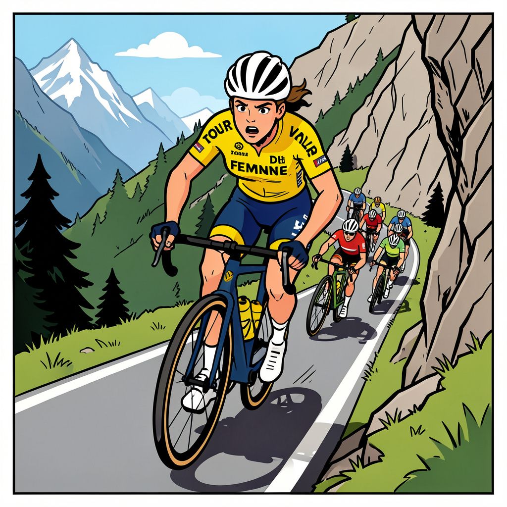 Demi Vollering slaat haar slag in de Tour de France en grijpt de gele trui.