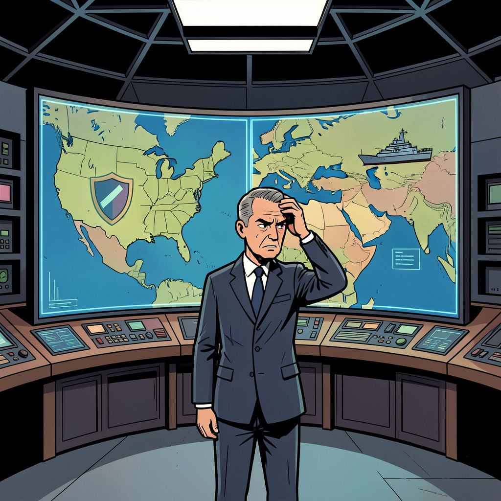 Door een tekort aan marineschepen moet een Amerikaanse generaal kiezen tussen de verdediging van Israël of zijn eigen thuisland.