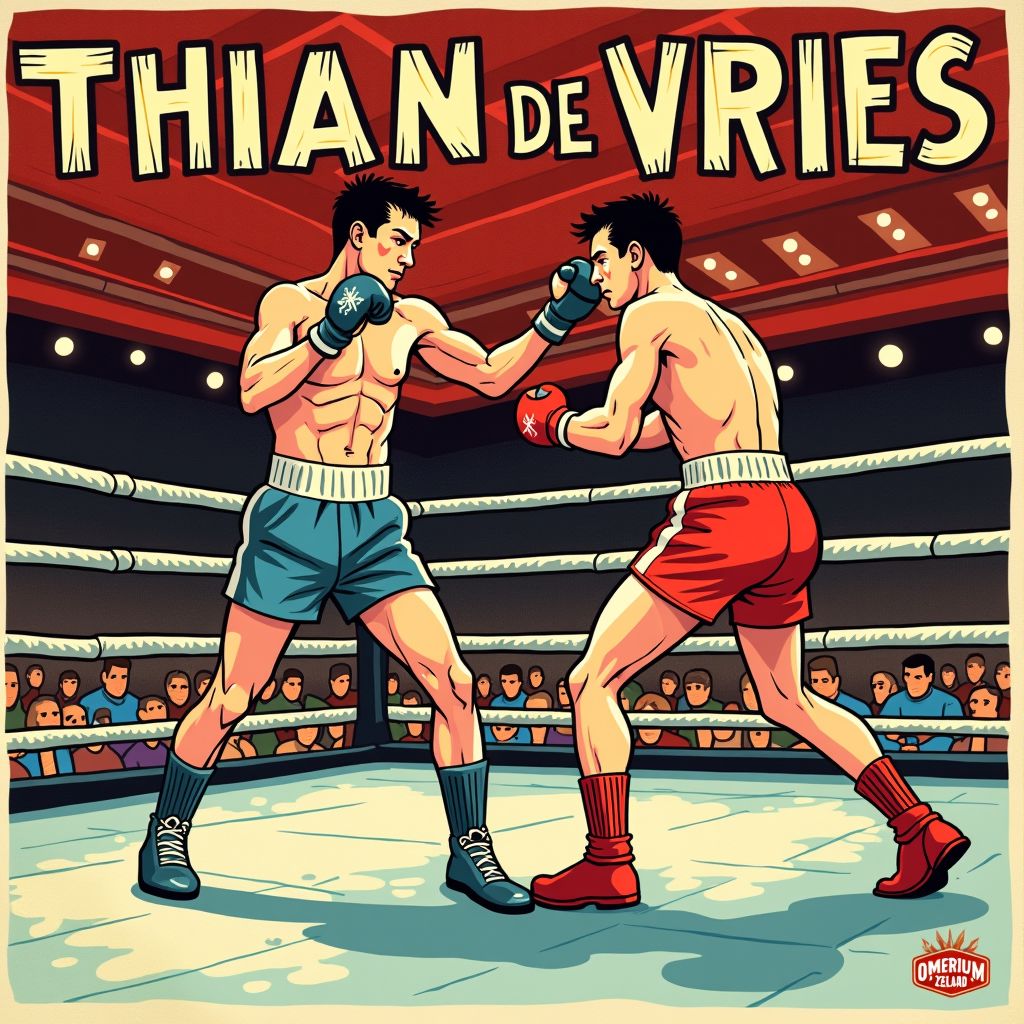 Zeeuwse kickbokser Thian de Vries keert na handbreuk terug voor wereldtitelgevecht in Goes